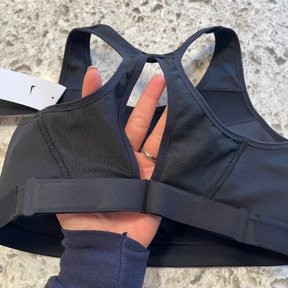 NEW Nike Swoosh Fly High Support Non Padded Sports Bra DQ5033-010 - Picture 3 of 4